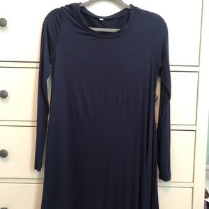 Navy long sleeve dress